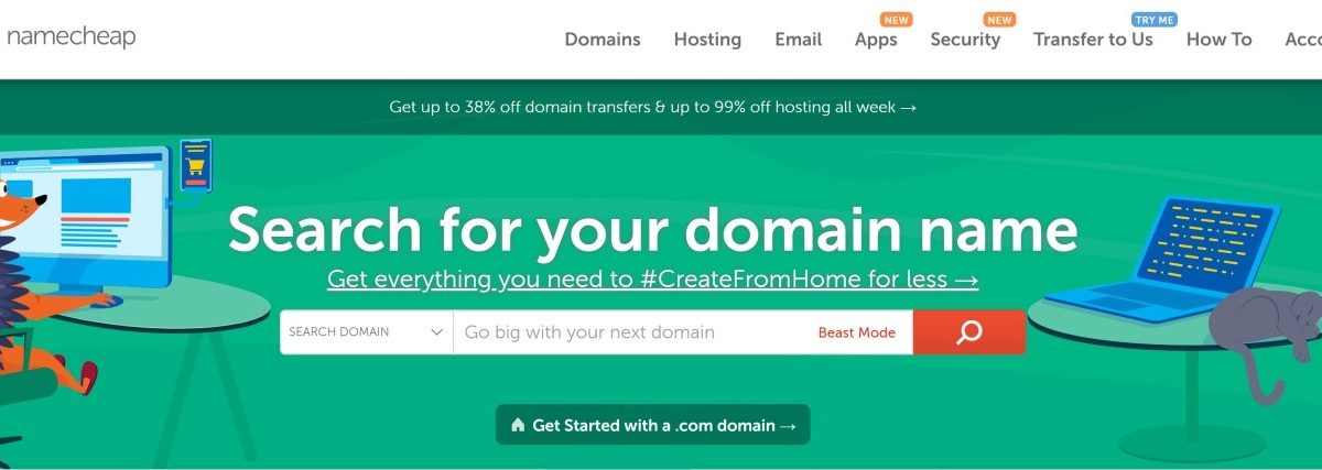 نیم چیپ (NameCheap)