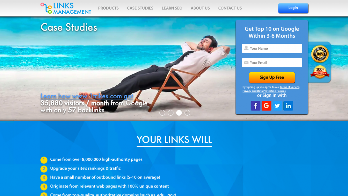 linksmanagement.com؛ سامانه خرید بک لینک