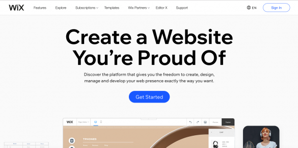 سایت ویکس wix.com