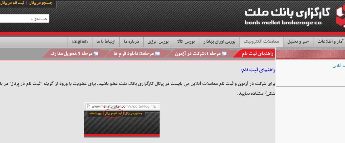 کارگزاری بانک ملت (Mellat Broker) رتبه الف بورس اوراق بهادار، رتبه ج بورس کالا