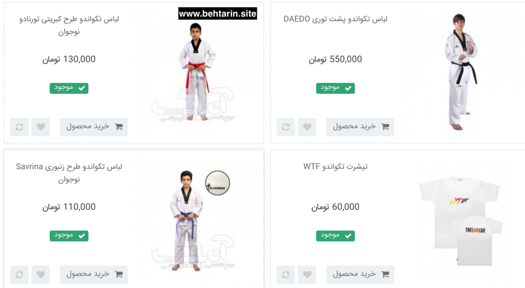 لباس رزمی anik
