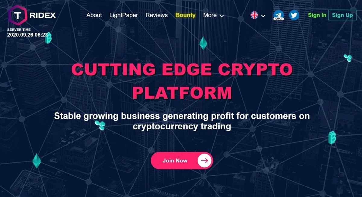 تریدکس tridex.io؛ پلتفرم آنلاین سرمایه گذاری روی رمز ارزهای معتبر